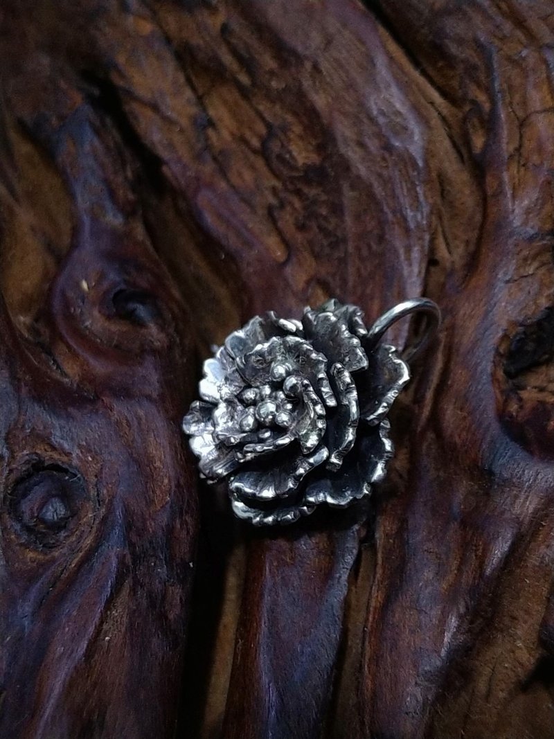 Sterling silver flower necklace - สร้อยคอ - เงิน 