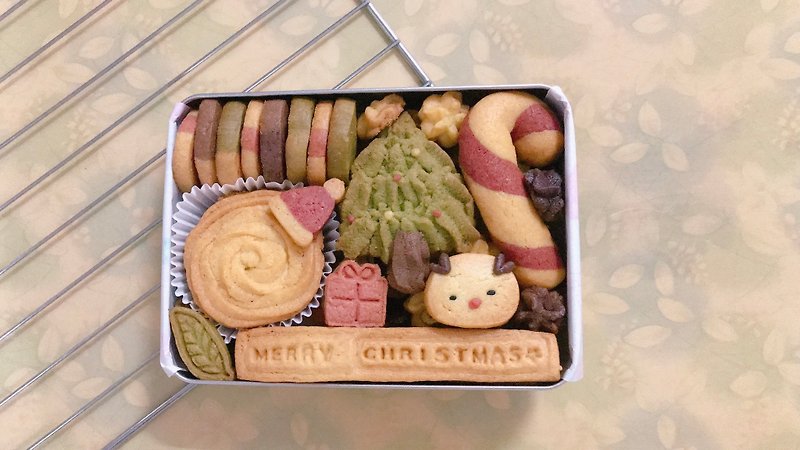 【可刻字&客製】聖誕節鐵盒手工餅乾 - 手工餅乾 - 其他材質 