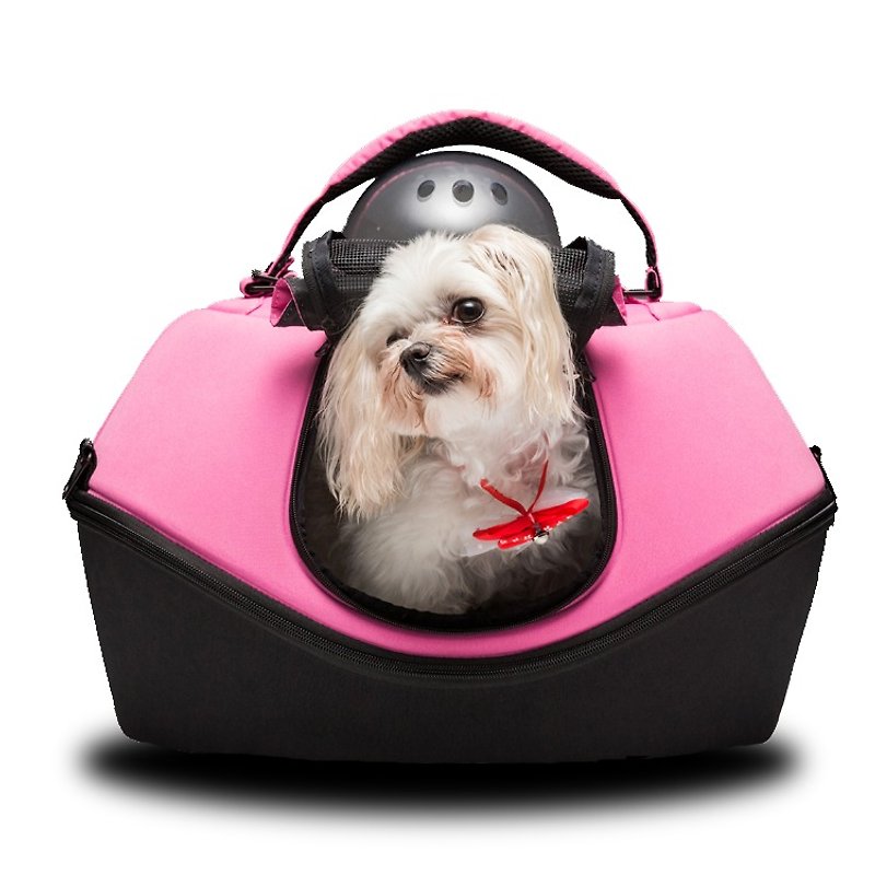 [UFurO Mao Xingren UFO Pet Bag - Peach Pink] Pet out of the cage out of the bag - Pet Carriers - Polyester Pink