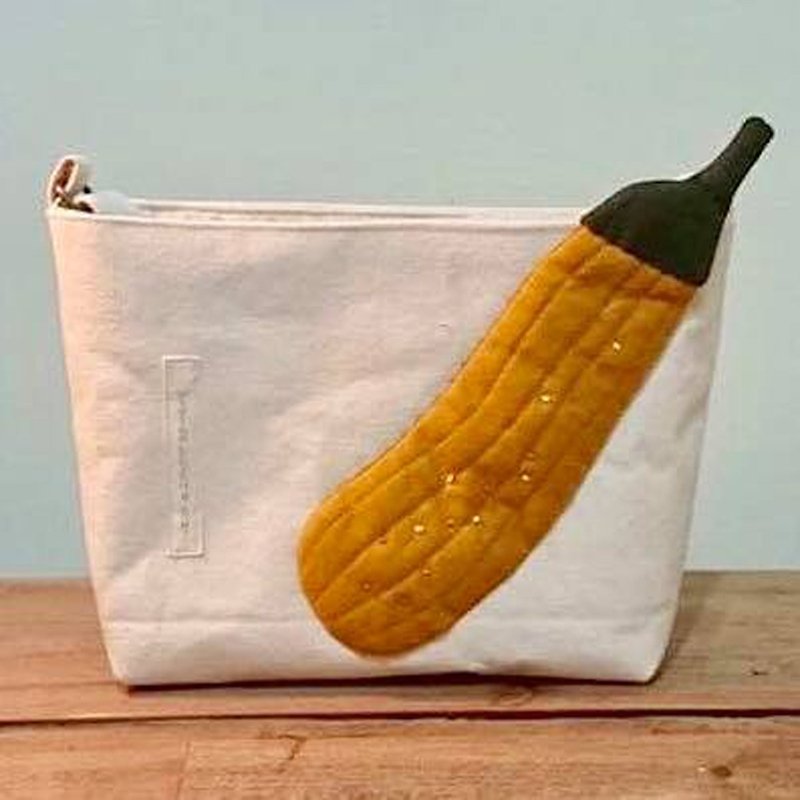 Yellow gourd cross-body bag - Messenger Bags & Sling Bags - Cotton & Hemp Yellow