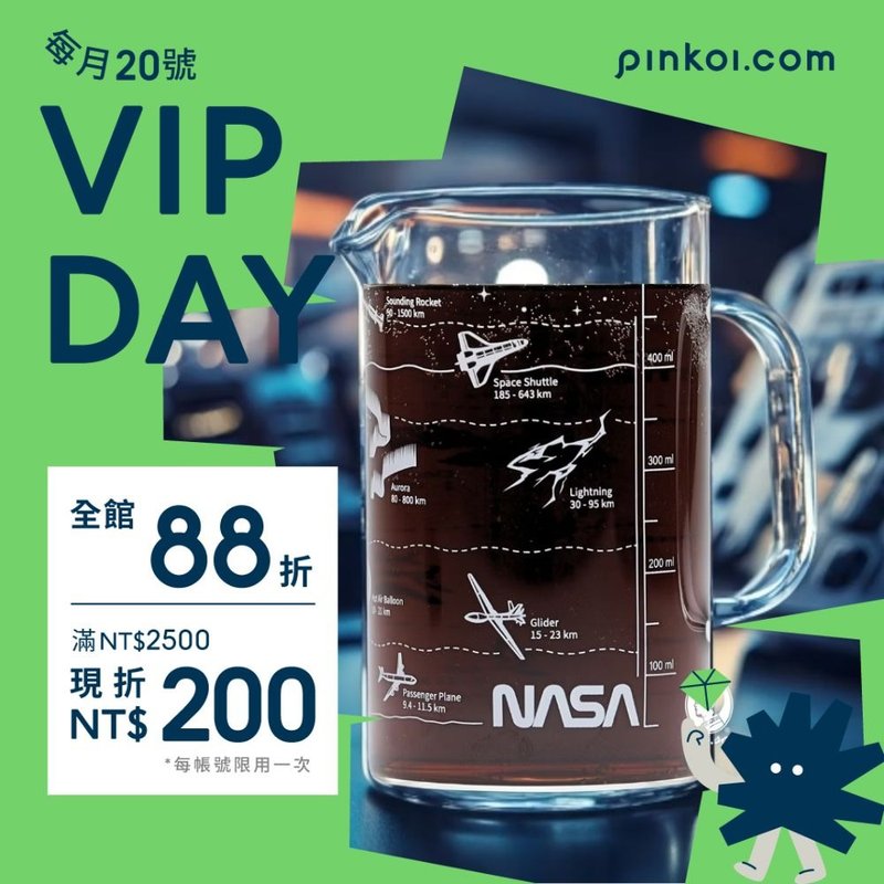 NASA卡門線大氣層耐熱玻璃燒杯 - 咖啡杯/馬克杯 - 玻璃 