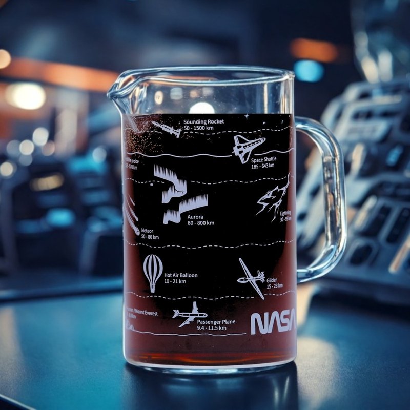 NASA卡門線大氣層耐熱玻璃燒杯 - 咖啡杯/馬克杯 - 玻璃 