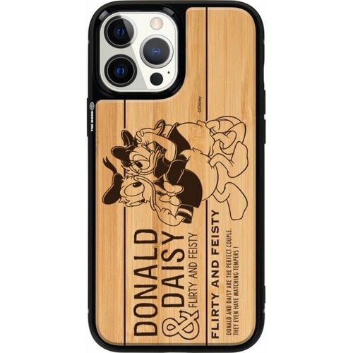 ディズニー ドナルドダック iPhone 15 Pro 天然木 保護ケース ケース