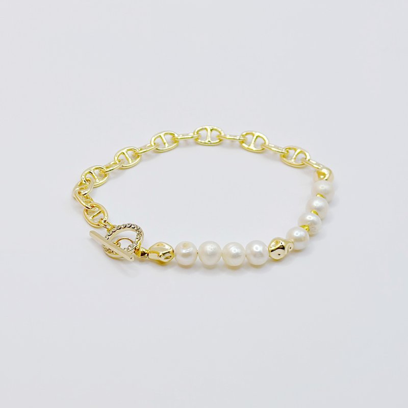 Diana~ Art Series Natural Pearl Bracelet Customized Christmas Gift Recommendation - สร้อยข้อมือ - ไข่มุก ขาว