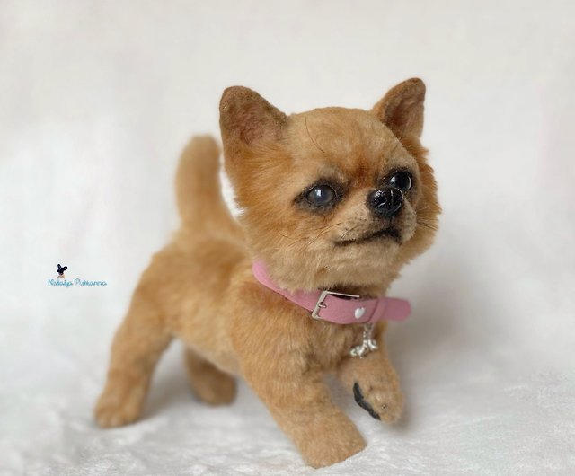 Small Lifelike Chihuahua Stuffed Animal Plush Toy
