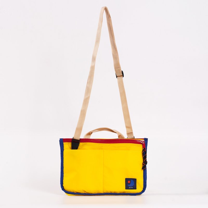 Candy Nylon : Mondrian (yellow) - 側背包/斜背包 - 尼龍 
