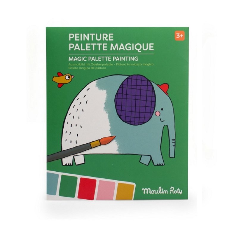 法國 Moulin Roty 袖珍動物魔法調色板圖畫組 - 兒童繪本/故事書 - 紙 多色