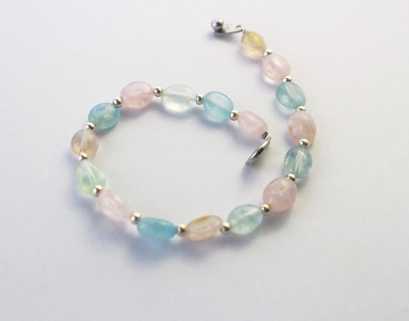 108 perles Caitong / Stone Iridescent Bracelet 5*7MM - Metalsmithing/Accessories - Gemstone Multicolor