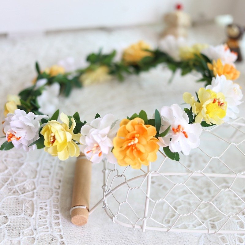 Wreaths Manor*Handmade jewelry bouquet*wedding small objects*bridal bouquets*Wreath ~~ H18 - เครื่องประดับผม - วัสดุอื่นๆ 