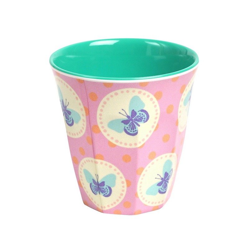 Retro Butterfly S Cup - Pink - ถ้วย - พลาสติก 