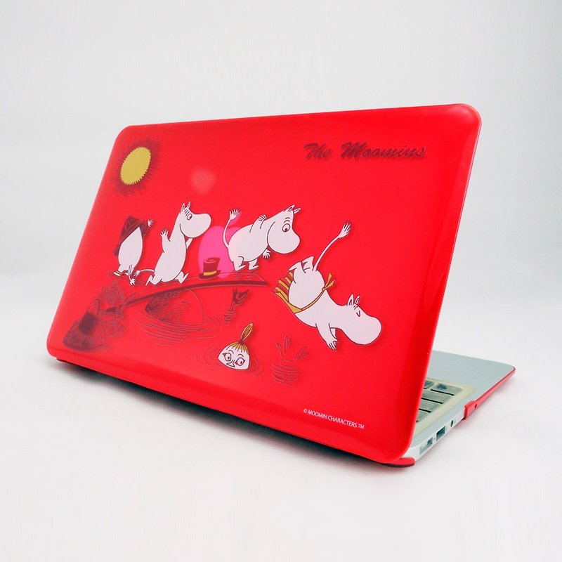 Moomin 噜噜 米 Genuine License [The Moomins / Red] -MacbookPro / Air13 inch - เคสแท็บเล็ต - พลาสติก สีแดง
