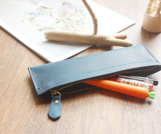 High Quality Tochigi Leather Pencil Case, Leather Pen Case