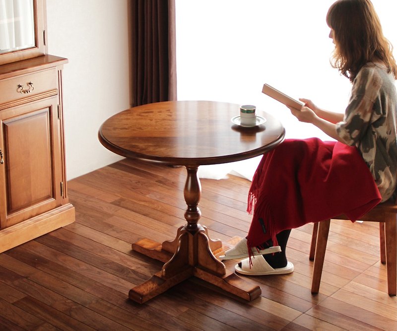 旭川家具 Create Furniture CHELSEA 圓桌 - 餐桌/書桌 - 木頭 咖啡色