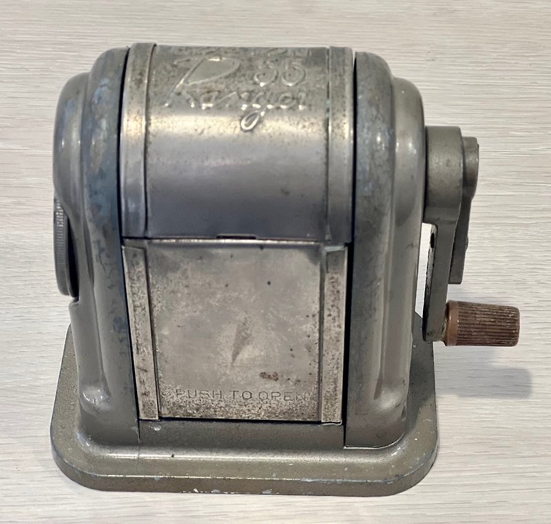 1985 Boston Ranger 55 old pencil sharpener stationery old parts made in the United States - Pencil Sharpeners - Other Metals 