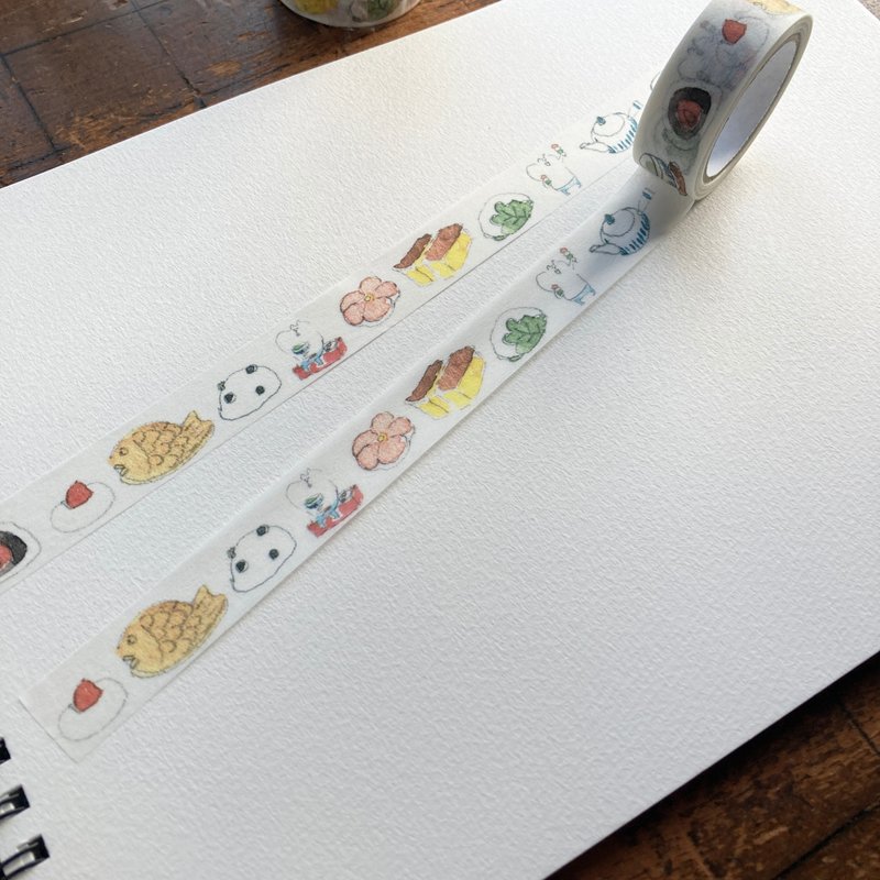 muuseries /Japanese sweets 15mm × 7m masking tape - Washi Tape - Paper 