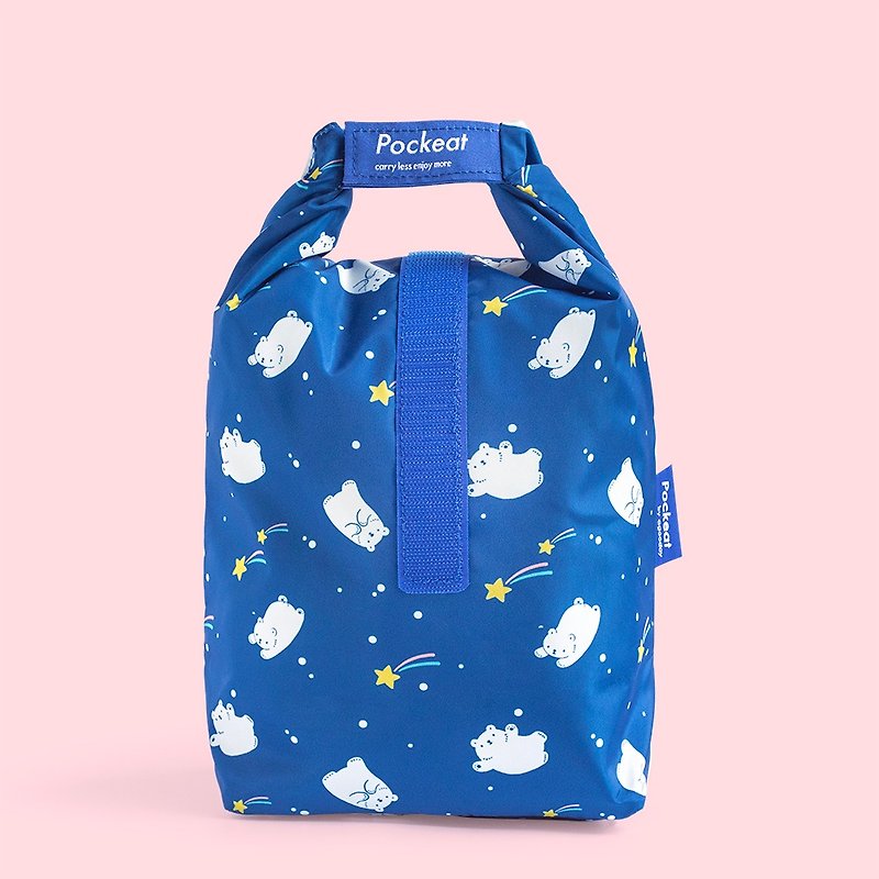 agooday | Pockeat food bag(L) - BacBac and the Meteor - Lunch Boxes - Plastic Blue
