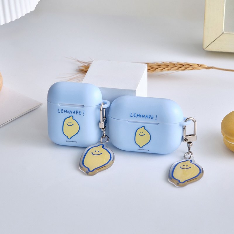 Second Morning經典檸檬Airpods保護套(附贈同款吊飾) - AirPods/耳機保護套 - 塑膠 多色