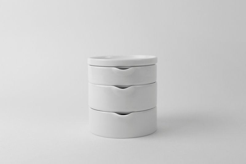 KIHARA SITAKU 刨磨瓷器組 - 廚具 - 瓷 白色