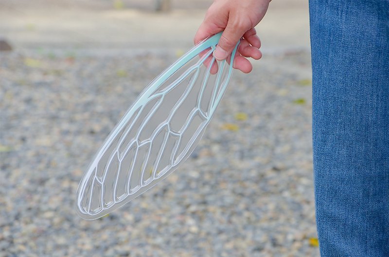 せみうちわ 羽化 Cicada Fan eclosion - 扇子 - 塑膠 透明
