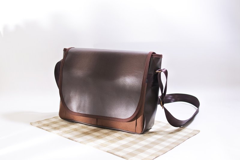 Wenqing Simple Messenger Bag Shoulder Bag Messenger Bag Commuter Bag - Messenger Bags & Sling Bags - Faux Leather 