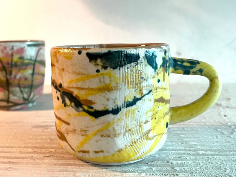 揮灑自由咖啡杯(售完再製款)_陶器馬克杯 - 咖啡杯/馬克杯 - 瓷 多色