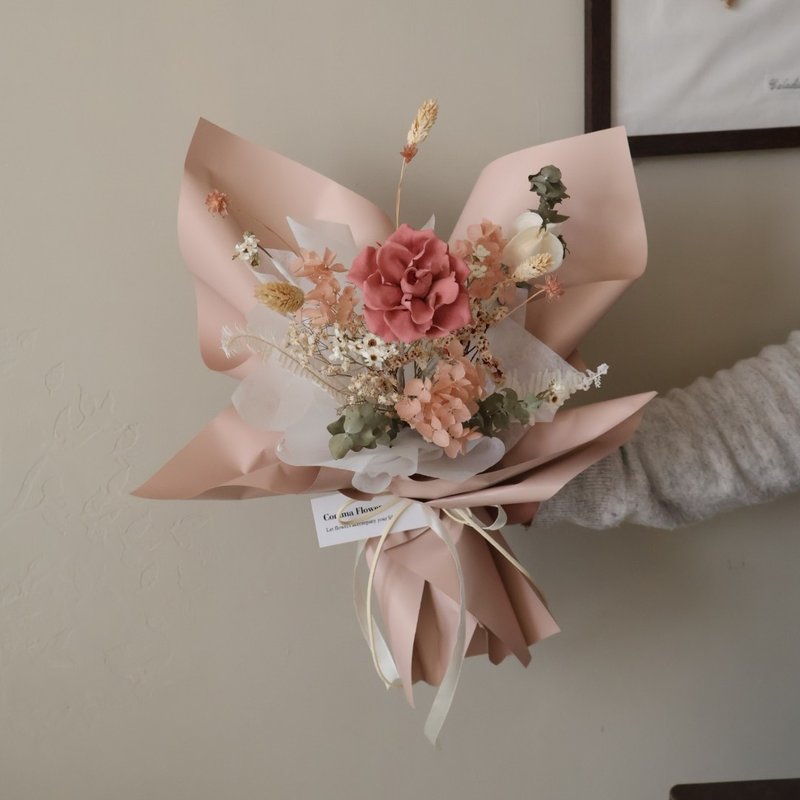 Dried rose bouquet preserved bouquet Valentine's Day bouquet - ช่อดอกไม้แห้ง - พืช/ดอกไม้ หลากหลายสี