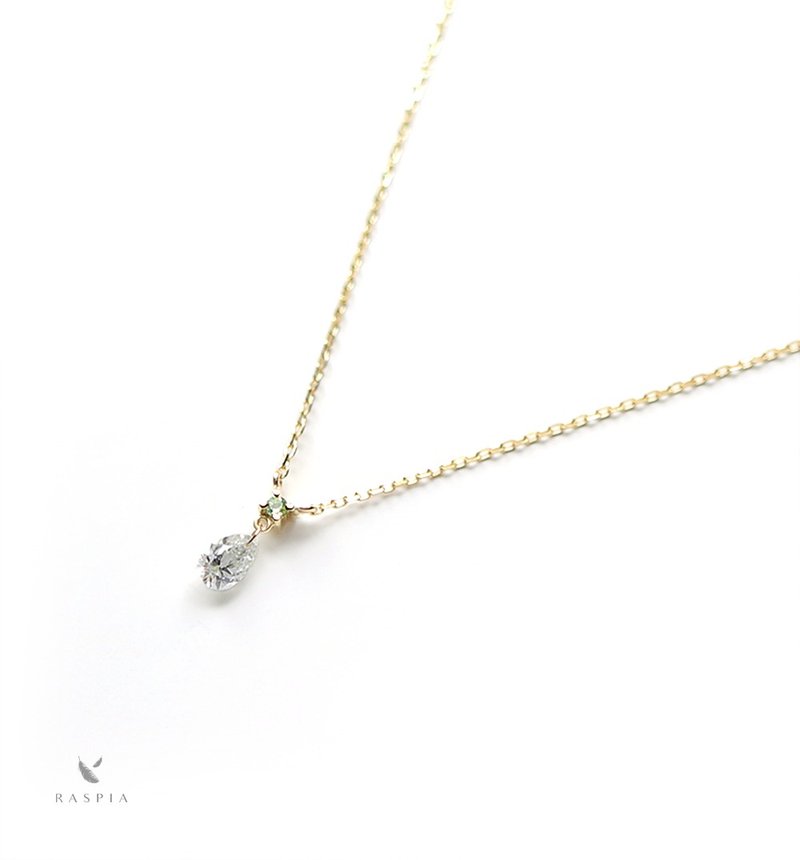 ダイヤモンドとペリドットのK18ネックレス~Diamond collection~ - 項鍊 - 寶石 透明