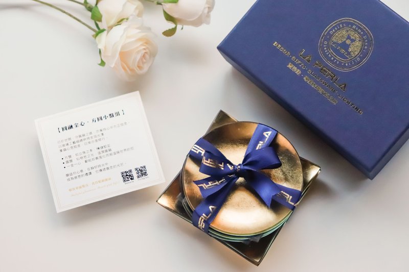 中秋送禮首選【金鑽Pro】點心盤│飾品盤│金色 - 盤子/餐盤/盤架 - 玻璃 金色