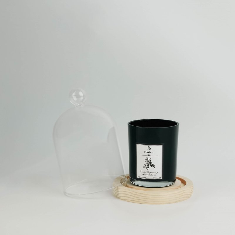 ペットに優しい香りのキャンドル メイフェア（木製カームローズ） - キャンドル・燭台 - ガラス 多色