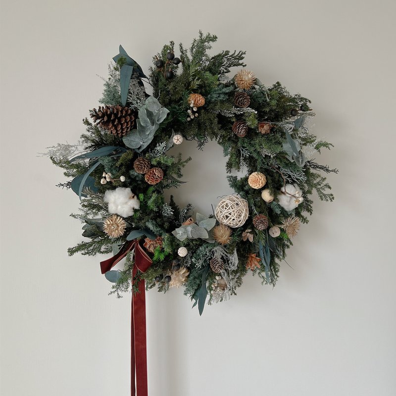 SEE Floral DesignSee floral design-everlasting flower cedar Christmas wreath - Dried Flowers & Bouquets - Plants & Flowers 