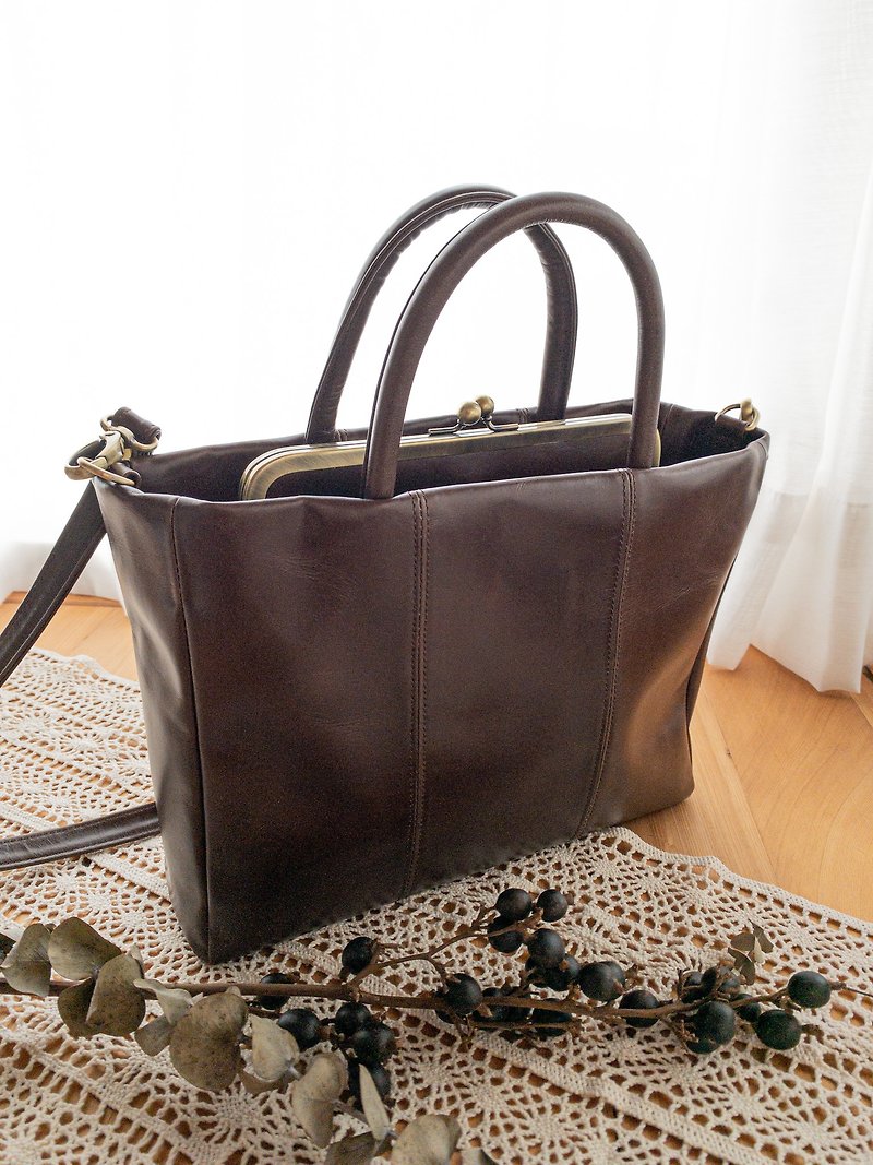 Amo Bag-Brown-Small - Messenger Bags & Sling Bags - Genuine Leather Brown