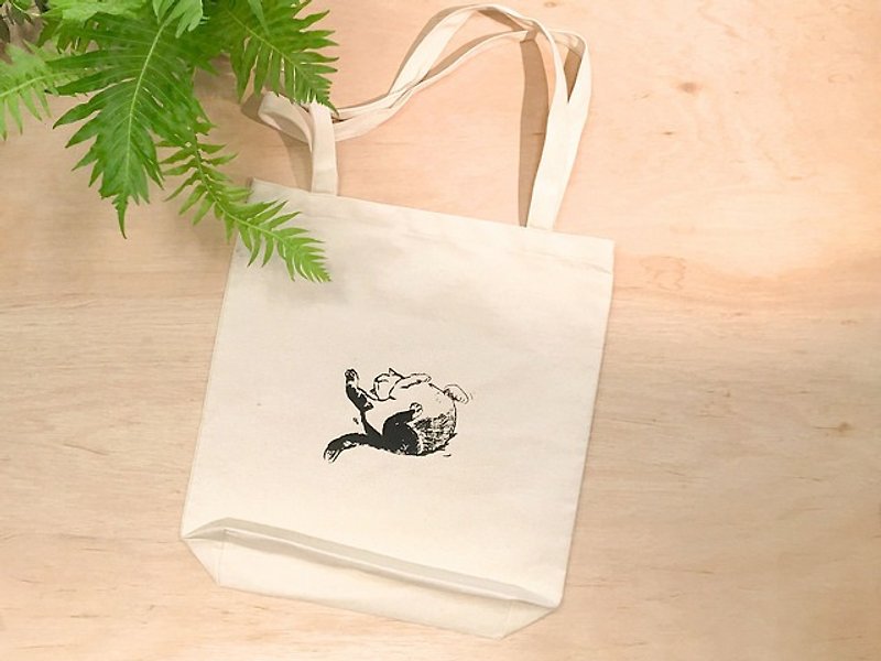 / New / cat ❤︎ serigraphy roll bags - Indie Press - Paper White