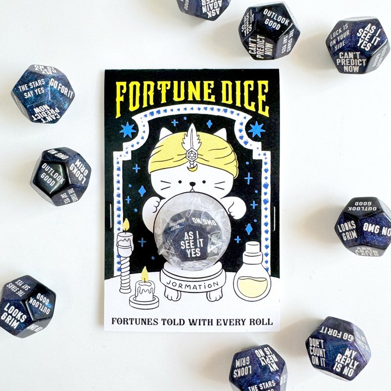 Fortune Telling D12 Dice - Midnight Galaxy - 拼圖 - 樹脂 