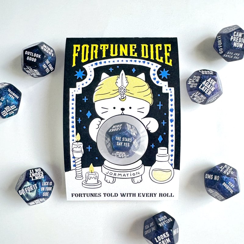 Fortune Telling D12 Dice - Midnight Galaxy - 拼圖 - 樹脂 