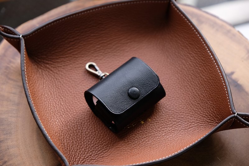 Genuine Leather Headphones & Earbuds Black - Airpods Pro / Airpods Pro 2 Leather Case - Black