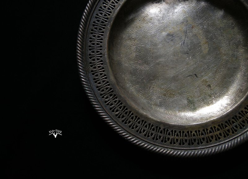 【老時光 OLD-TIME】早期歐洲進口銅鍍銀盤 - 擺飾/家飾品 - 其他材質 
