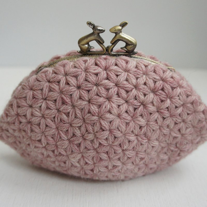 Ba-ba handmade Jasmine Stitch crochet pouch No.C1311