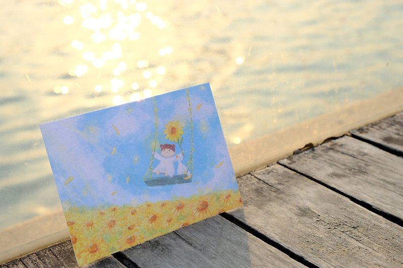Moonnduckオリジナルポストカードグループ春の庭シリーズ - カード・はがき - その他の素材 多色