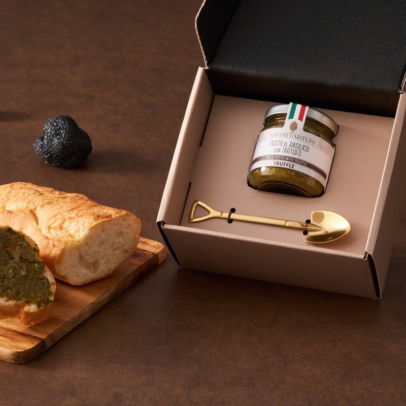 [Savigny Truffle] Light Treasure Gift Box - Italian Truffle Basil Sauce (with branded paper bag) - Sauces & Condiments - Fresh Ingredients 