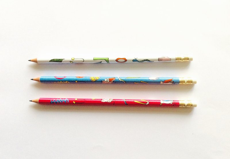 法國羅浮宮古埃及象形文字系列鉛筆 - 其他書寫用具 - 木頭 多色