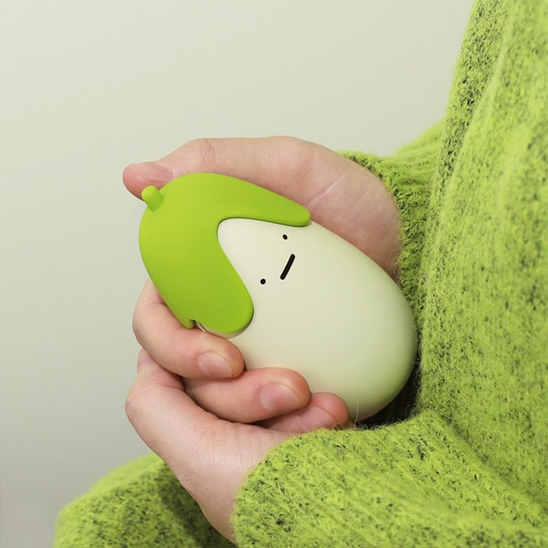 Double-sided heating - EGGPLANT HAND WARMER - Other - Plastic Green