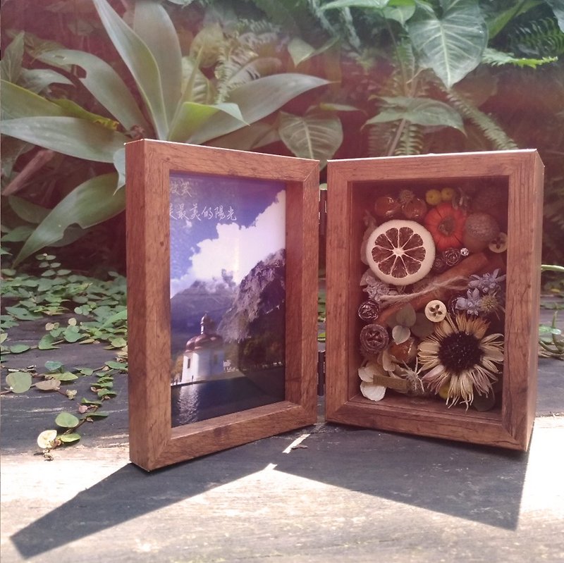 (SOLD OUT)Preserved Flower Photo Frame Lemon Slice - Dried Flowers & Bouquets - Plants & Flowers Brown