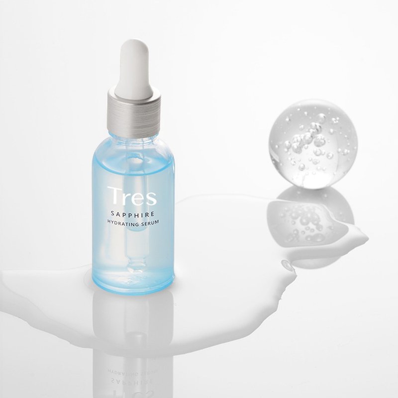 藍寶石保濕精華液 l 先修護 再補水 突破保養瓶頸期 - 精華液/精華油 - 玻璃 藍色