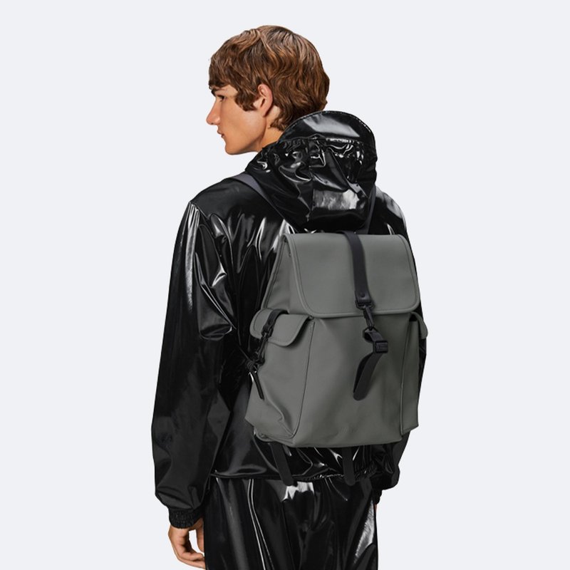 [Denmark RAINS] Rucksack Large W3 waterproof military bag available in multiple colors - Backpacks - Other Materials Black