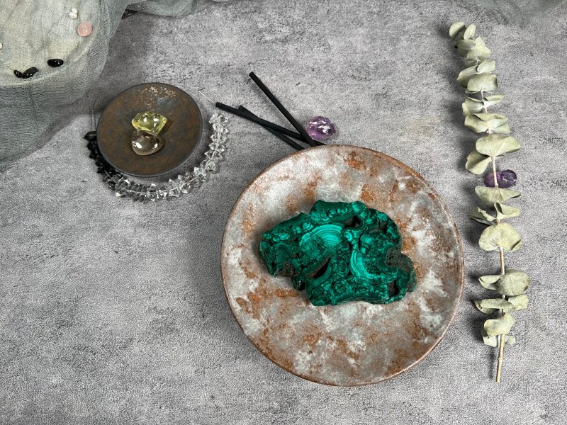 尚比亞。孔雀石 Malachite from Zambia。生命靈數4 - 擺飾/家飾品 - 寶石 
