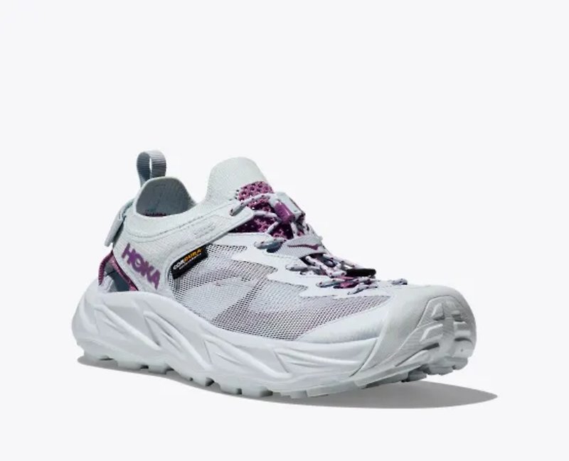 【HOKA】Female Hopara 2 Hiking Sandals Psychedelic Blue/Purple - Women's Running Shoes - Polyester Green