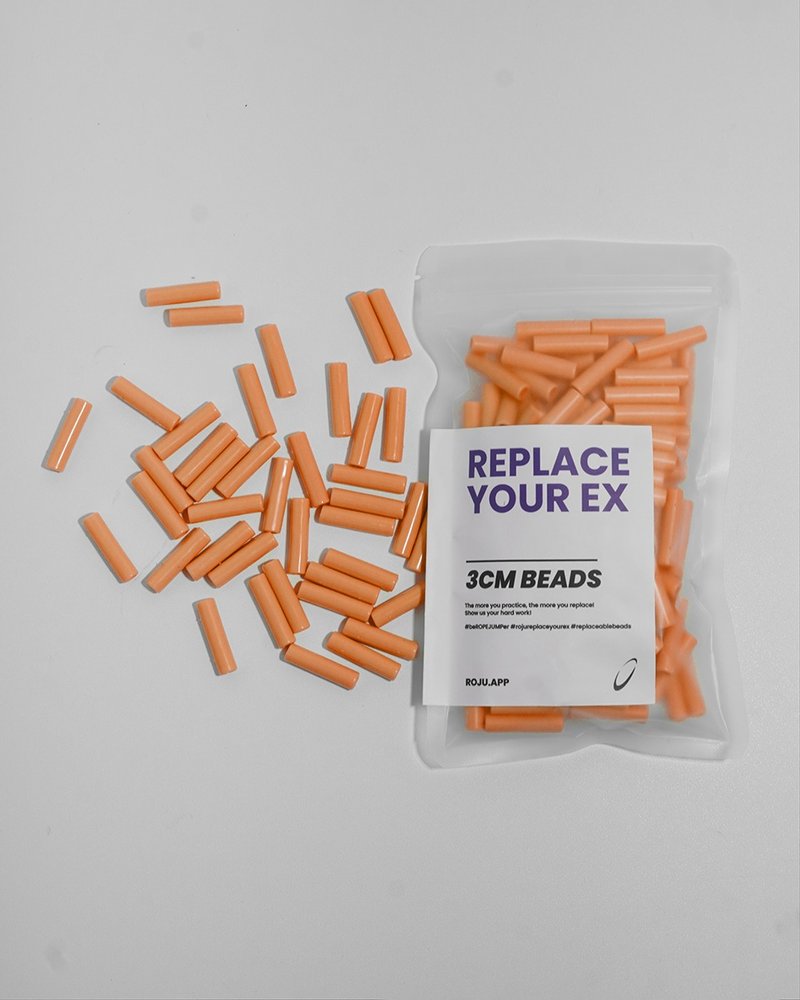 【RYE】跳繩 節拍珠 拍子珠 3cm (輕拍-柑橘橙) - 運動配件 - 塑膠 橘色