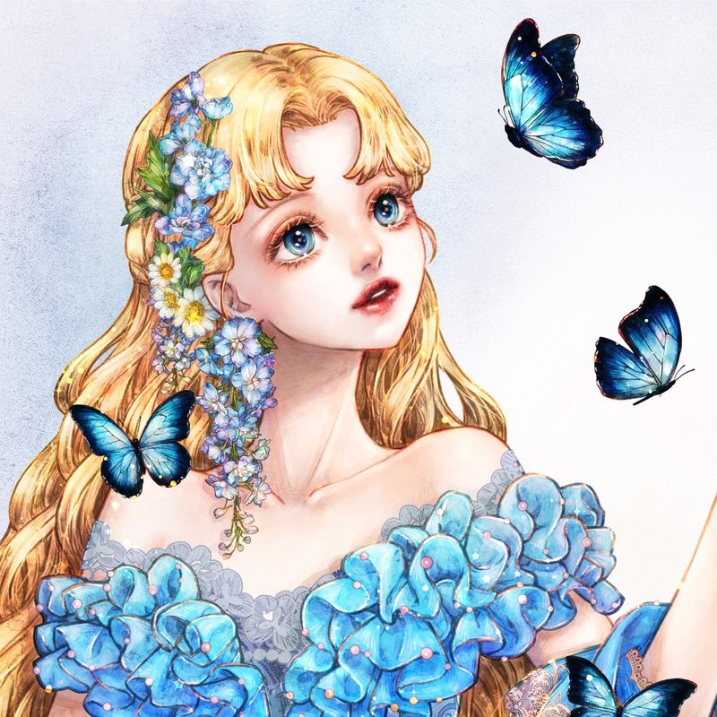 Morpho butterfly Stickers (8color) - 貼紙 - 紙 