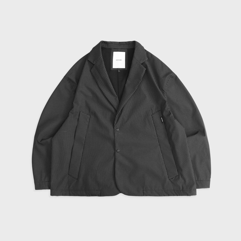 DYCTEAM - Loose drawstring blazer - 男夾克/外套 - 其他材質 黑色