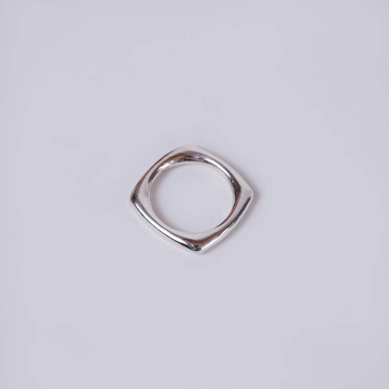 square ring - General Rings - Sterling Silver 